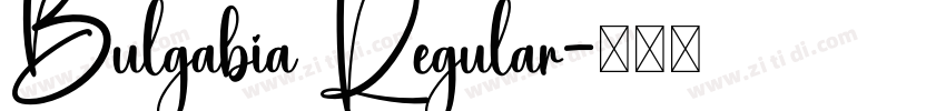 Bulgabia Regular字体转换